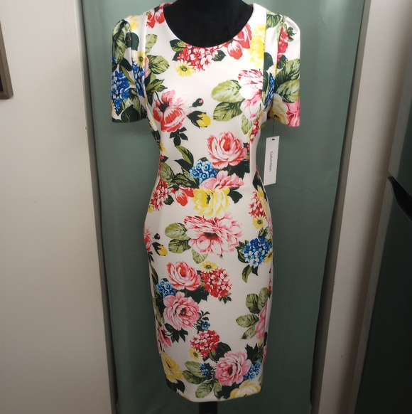 Calvin Klein Dresses & Skirts - Chic Calvin Klein Floral Dress
